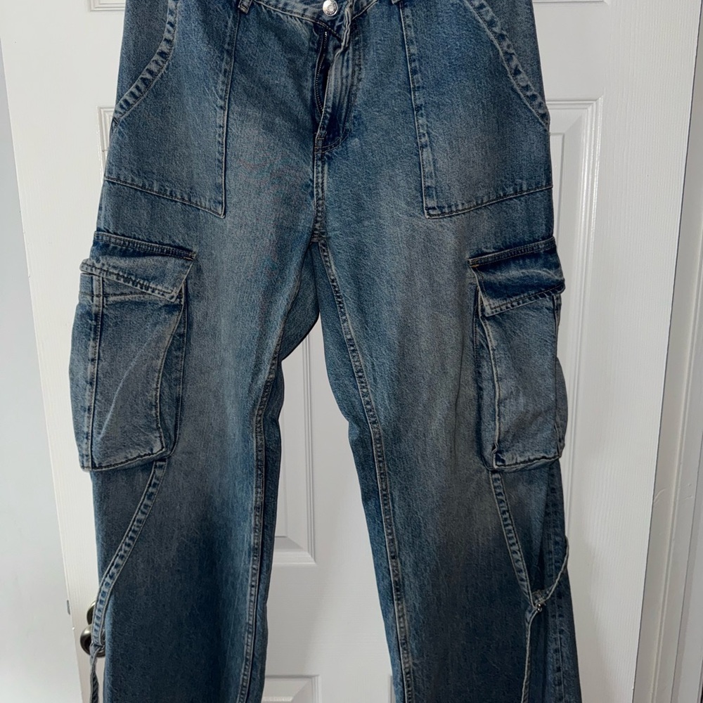 Blue Cargo Jeans